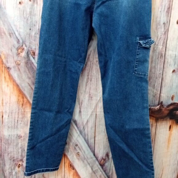 Women's DG2 Diane Gilman Stretch Blue Denim Jeans Size 28 x 28 - Picture 5 of 8